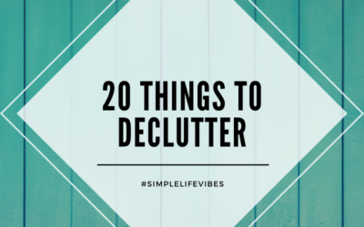 20 Things To Declutter in 2020